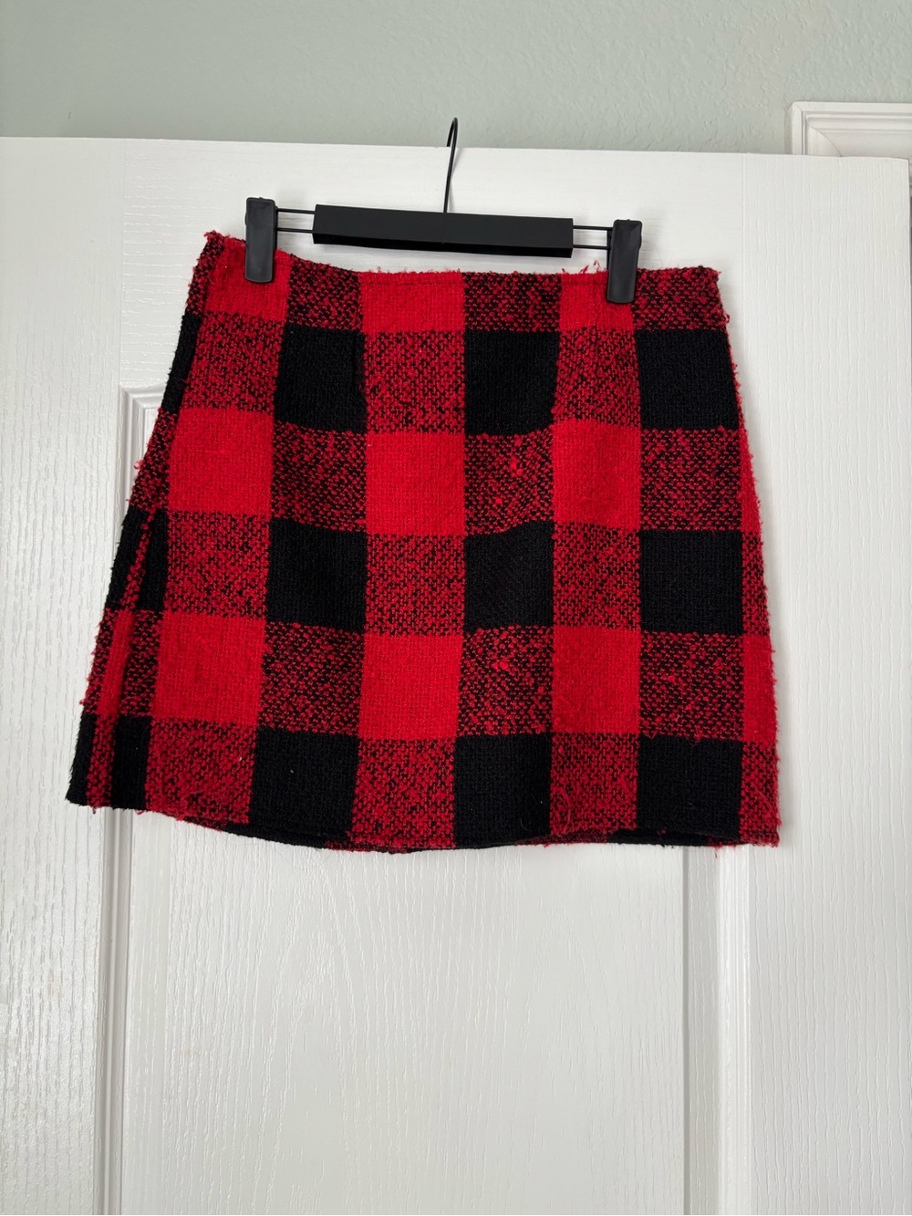 Forever 21 Red and Black Buffalo Plaid Mini Skirt